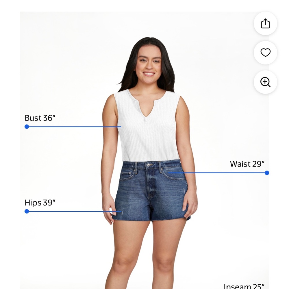 Free Assembly 90’s denim shorts set of 2 - Picture 2 of 5